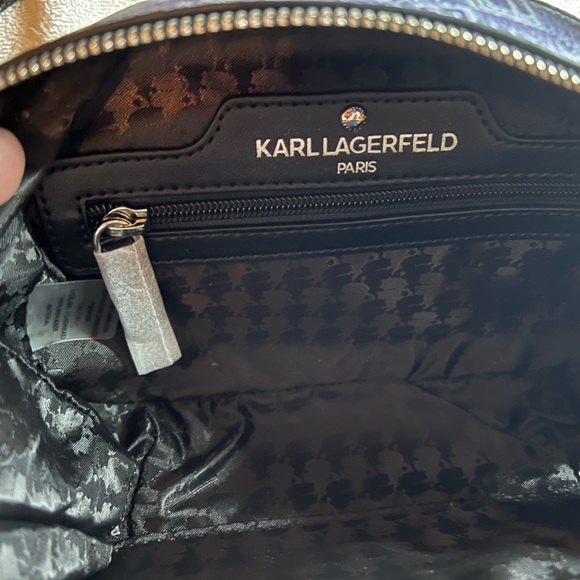 Karl Lagerfeld shoulder bag converts to hand held mini bag - Picture 6 of 7